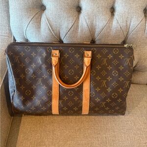 Louis Vuitton Brown Monogram Canvas Keepall 45